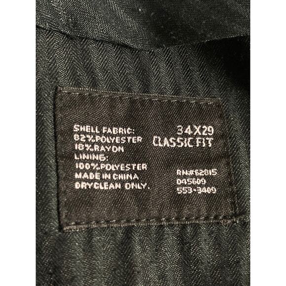 JF Ferrar Men's Modern Fit Dress Pants Gray Size 34x29 Flat Front - Picture 4 of 10